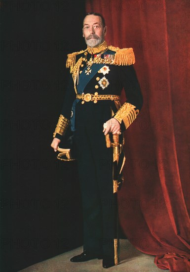 King George V, 1935. Artist: Finlay Colour Ltd.