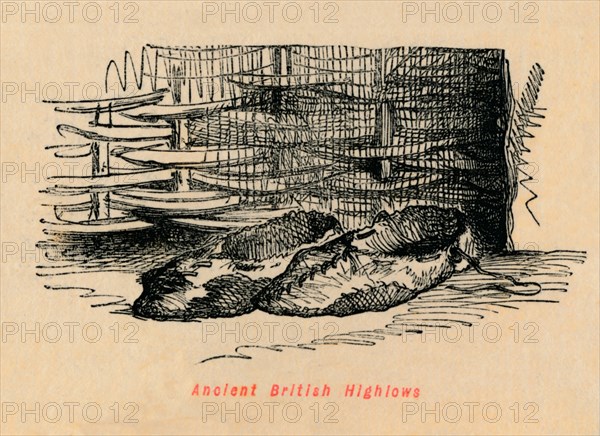 'Ancient British Highlows', c1860, (c1860). Artist: John Leech.
