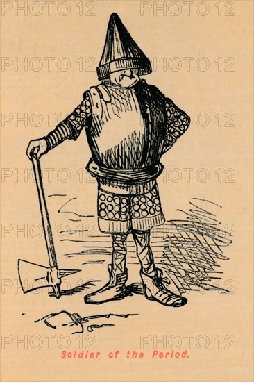 'Soldier of the Period', c1860, (c1860). Artist: John Leech.