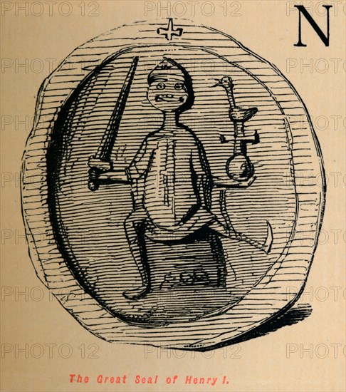 'The Great Seal of Henry I',  c1860, (c1860). Artist: John Leech.