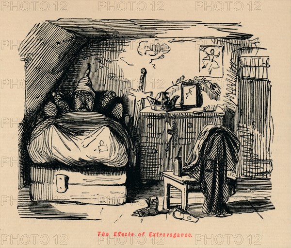 'The Effects of Extravagance', c1860, (c1860). Artist: John Leech.