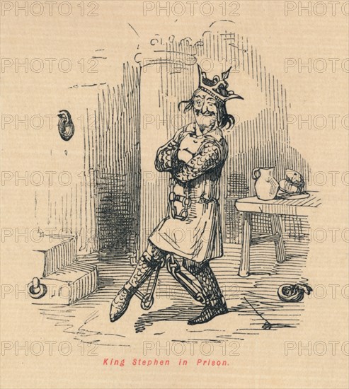 'King Stephen in Prison', c1860, (c1860). Artist: John Leech.