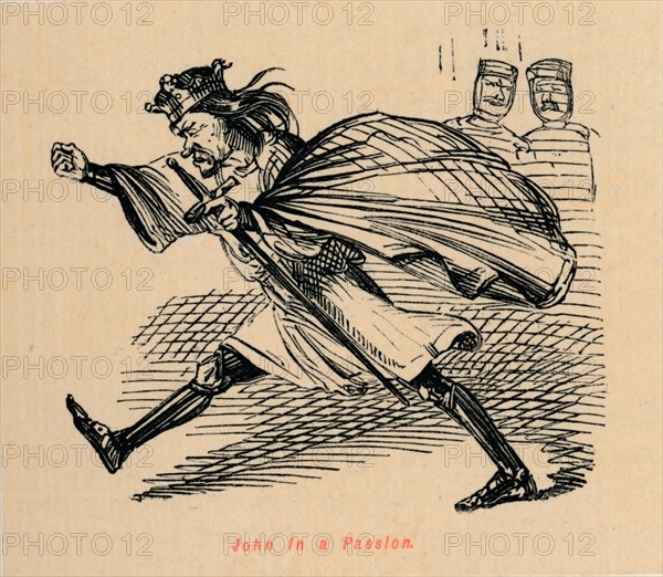 'John in a Passion', c1860, (c1860). Artist: John Leech.