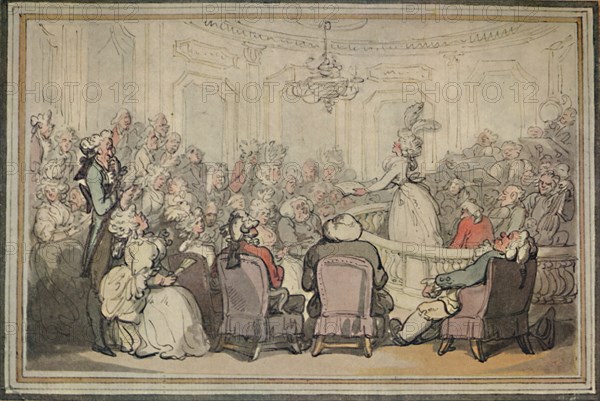 'The Concert. From Matthew Bramble's Trip to Bath.', c1780-1820, (1923). Artist: Thomas Rowlandson.