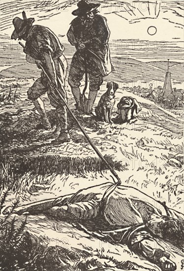 'Illustration from 'History of the Plague' (Defoe)', 1862, (1923). Artist: Frederic Shields.