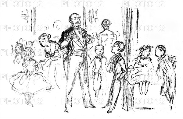 'Juvenile Party, From 'Punch', 1864, (1923). Artist: John Leech.