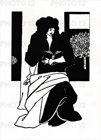 'Illustration from Morte D'Arthur', 1893-1894, (1923). Artist: Aubrey Beardsley.