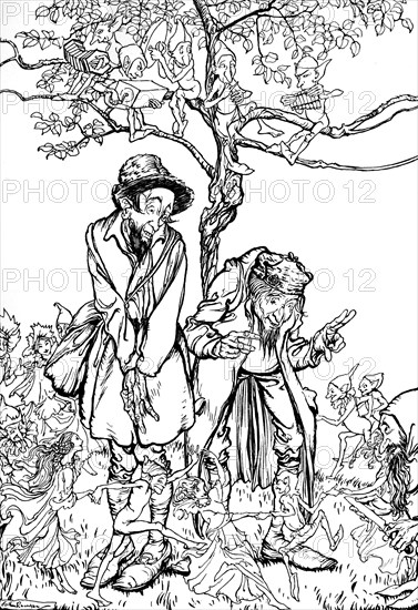 'Little Brother and Little Sister', 1917, (1923). Artist: Arthur Rackham.