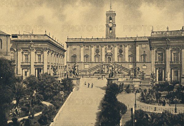 'Roma - The Capitol: in the centre Palace of the Senators now City Hall ', 1910. Artist: Unknown.