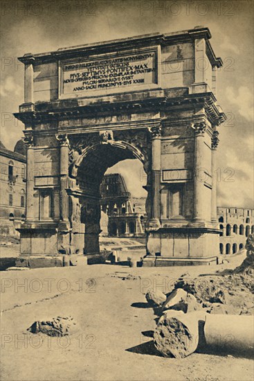 'Roma - Roman Forum - Arch of Titus', 1910. Artist: Unknown.