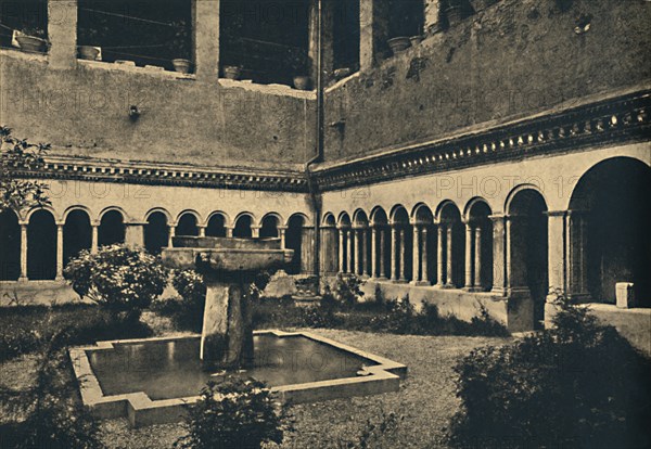 'Roma - Cloisters of SS. Quattro Coronati on the Caelian Hill. Built in 1113', 1910. Artist: Unknown.