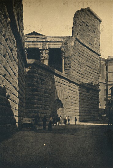 'Roma - Wall of the Forum of Augustus', 1910. Artist: Unknown.