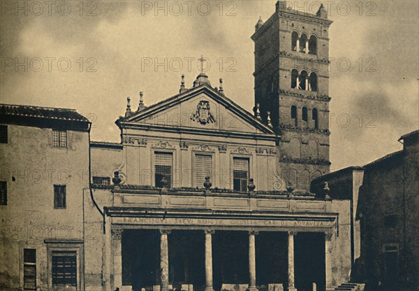 'Roma - St. Caecilia's Church Temple by Bramante in the Cloisters of S. Pietro in Montorio on the Ja Artist: Unknown.