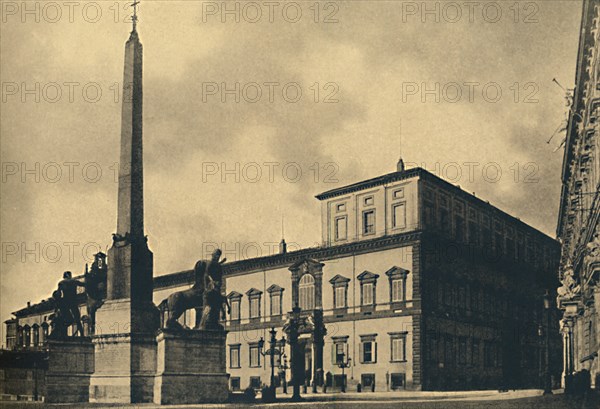 'Roma - The Quirinal Palace and Fountain', 1910.  Artist: Unknown.