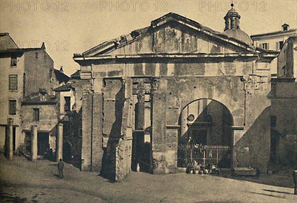 'Roma - Portico of Octavia ', 1910. Artist: Unknown.