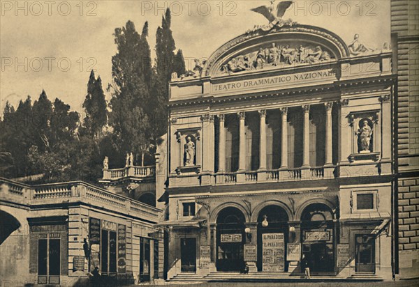'Roma - Via Nazionale. National Dramatic Theatre and Colonna Villa', 1910. Artist: Unknown.