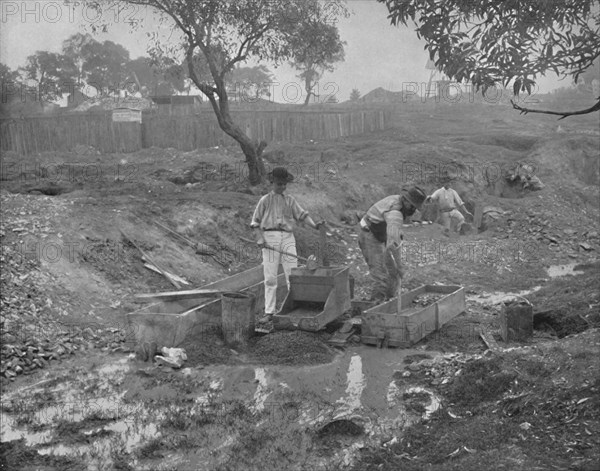 'Gold-Digging in Australia', 19th century. Artist: Unknown.