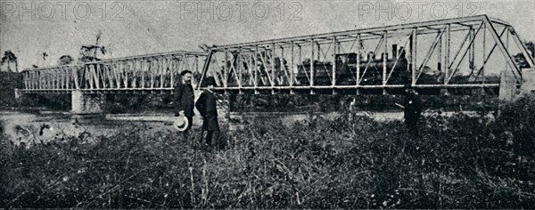 'Ponte da E. F. Mogyana sobre o Rio Pardo', 1895. Artist: Axel Frick.