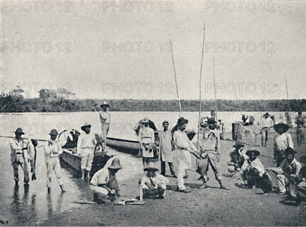 'Pesca no Rio Grande', 1895. Artist: Francisco Henszler.