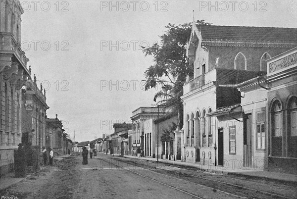 'Rua 7 de Abril', 1895. Artist: Carlos Hoenen Successores.