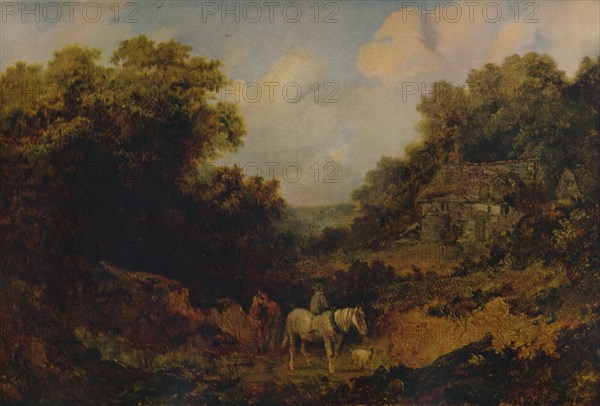 'Lane Scene', 1851, (1935). Artist: John Dearman.