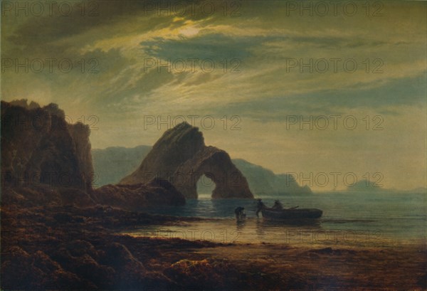 'Gilter's Point, Tenby, by Moonlight', 1872-1874, (1935). Artist: Arthur Gilbert.