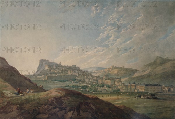 'Edinburgh from Arthur's Seat', 1778, (1935). Artist: Thomas Hearne.