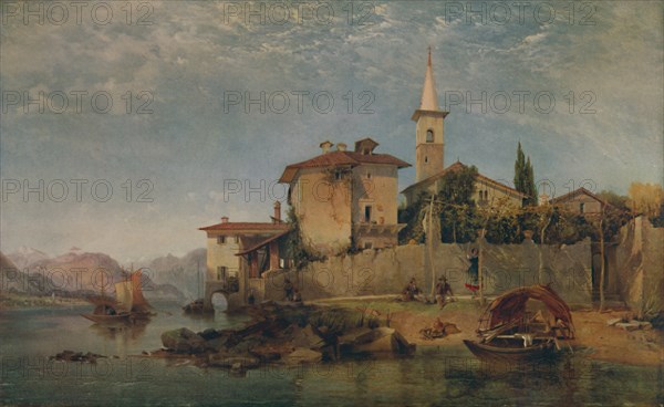 'Italian Lake Scene', 1853, (1935). Artist: George Edwards Hering.