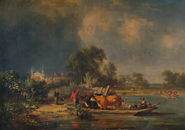 'Eton from the River', 19th century, (1935). Artist: John Hilder.