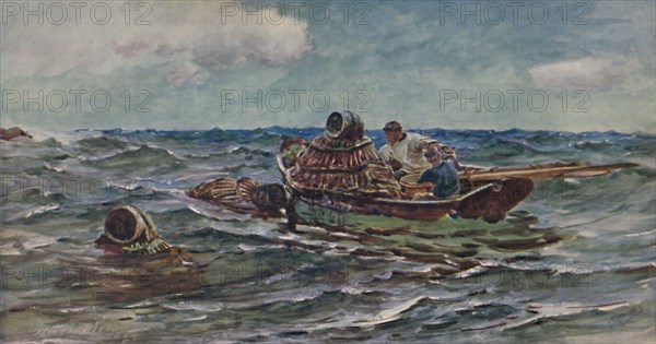 'The Lobster Catchers', 1886, (1935). Artist: Colin Hunter.