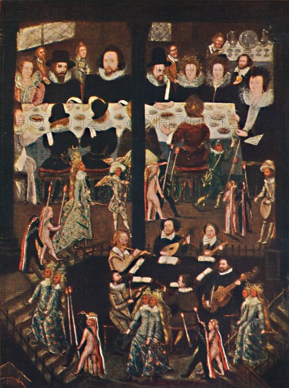 'Marriage Feast of Sir Henry Unton', c1596, (1903). Artist: Unknown.