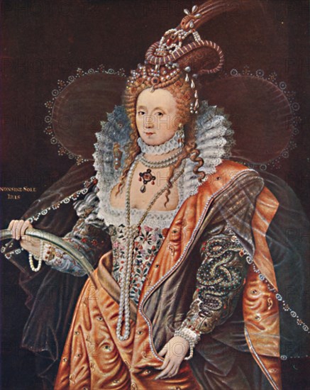 'Queen Elizabeth. An Emblematic Portrait by Zucchero', c1602, (1903). Artist: Federico Zuccaro.