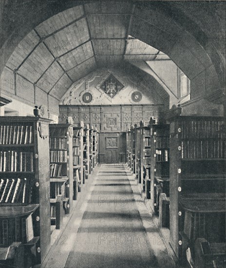 'Merton College Library', 1903. Artist: Gillman.