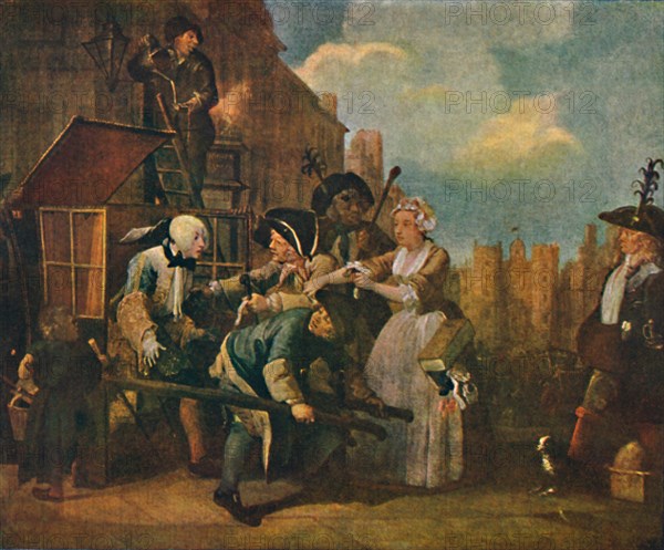 'The Rake's Progress - The Arrest', c1735, (1904). Artist: William Hogarth.