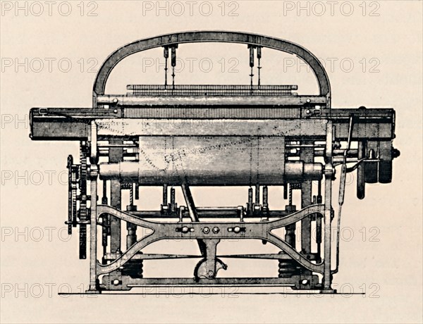 'Power Loom (Front View)', 1836, (1904). Artist: Unknown.