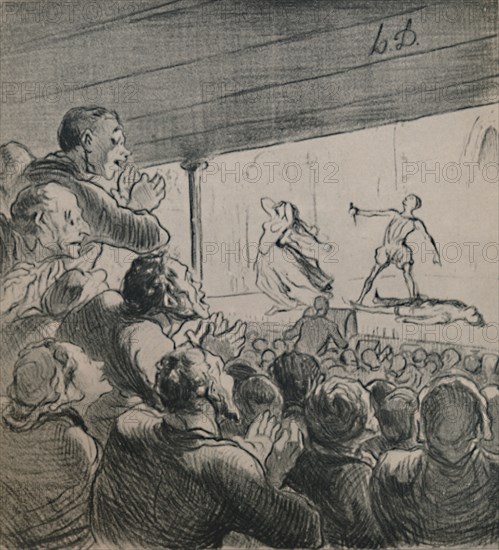 'The Drama', c.1860s,(1946).  Artist: Honore Daumier.