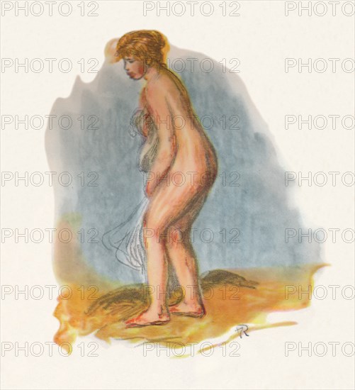 'Bather Standing', 1946. Artist: Pierre-Auguste Renoir.