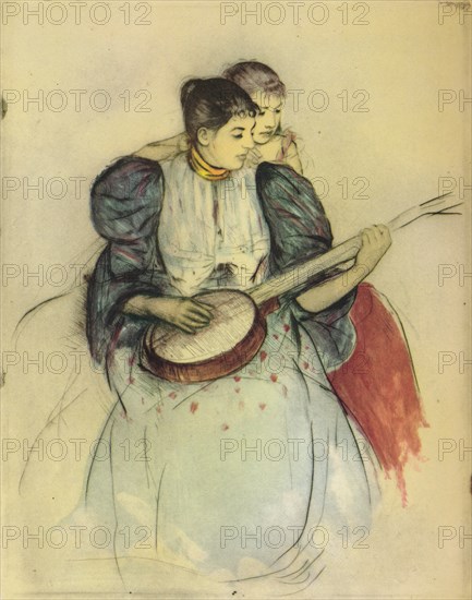 'The Banjo Lesson', 1893, (1946). Artist: Mary Cassatt.