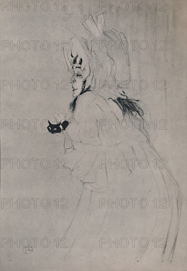 'Miss May Belfort Welcoming', c.1895, (1946).  Artist: Henri de Toulouse-Lautrec.