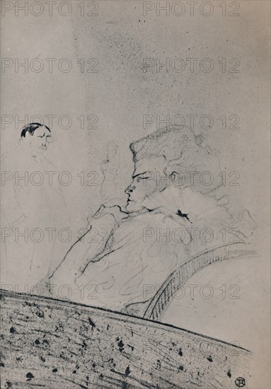 'Brandes in Her Dressing Room', c.1895, (1946). Artist: Henri de Toulouse-Lautrec.