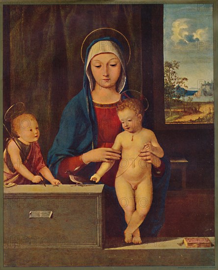 'Madonna and Child with St. John the Baptist', 1903. Artist: Antonio Solario.