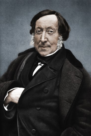 Gioachino Rossini (1792-1868), Italian composer. Artist: Nadar.