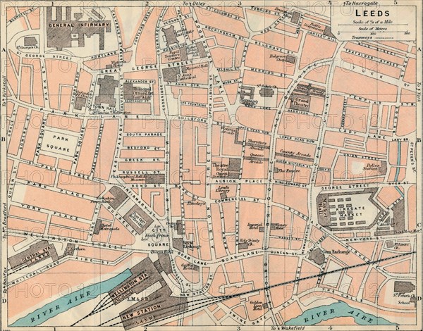 'Leeds', c20th Century. Artist: John Bartholomew.