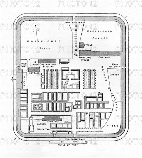 'Plan of Bremenium', 1902. Artist: Unknown.