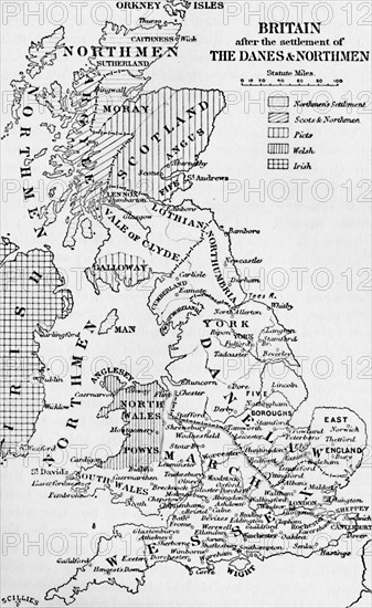 'The Northmen in England', 1902. Artist: Unknown.