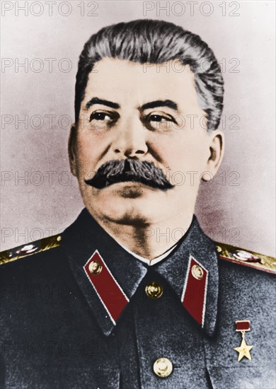 Joseph Stalin (1879-1953), Soviet leader, c1940s.  Artist: Unknown.