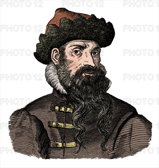 Johann Gutenberg, German metalworker and inventor, 16th century, (1870). Artist: Unknown.