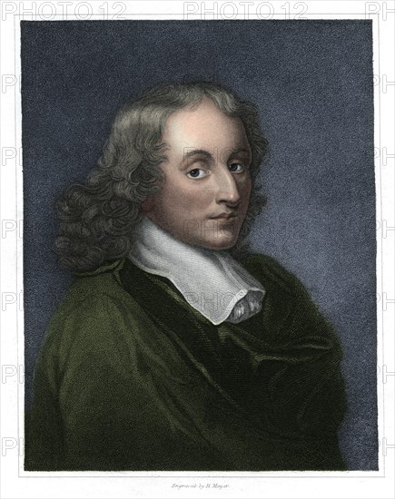 Blaise Pascal, French philosopher, mathematician, physicist and theologian, (1833).  Artist: H Meyer.