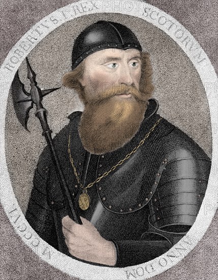 Robert I, commonly Robert the Bruce, King of Scotland, (1797). Artist: E Harding.