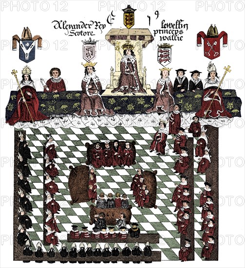 Parliament of Edward I, 13th century, (c1905). Artist: Unknown.